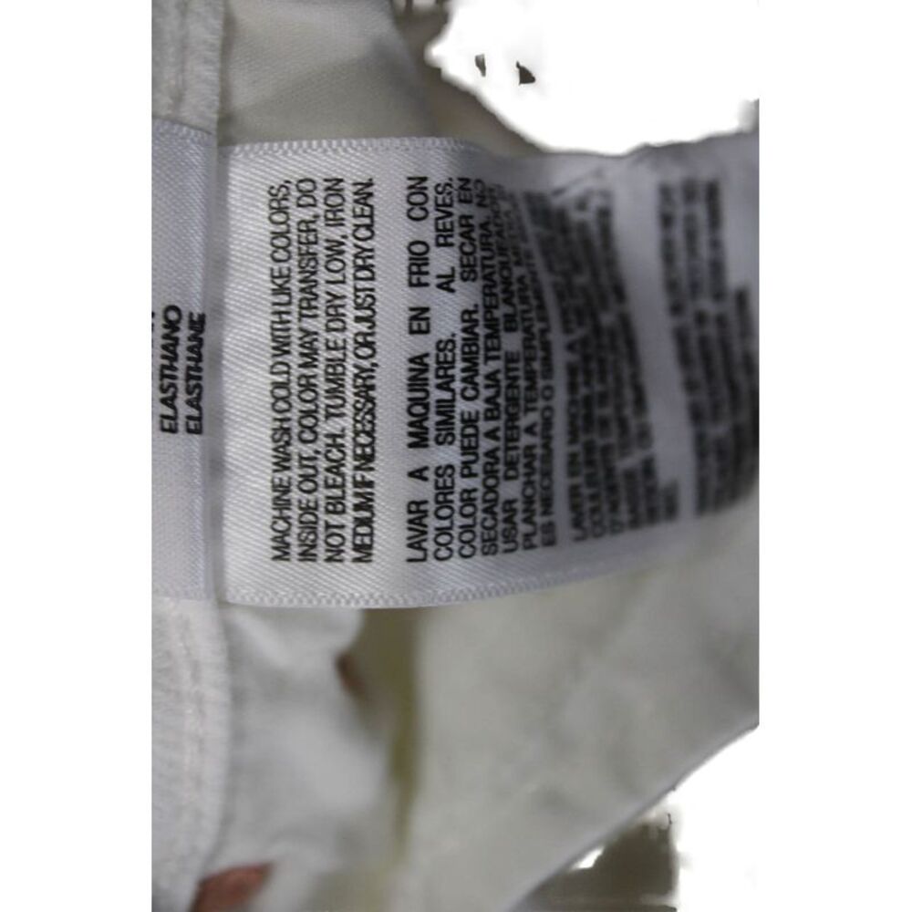 Mother Womens Cropped Ankle Jeans White Mid Rise Size 25 - Picture 6 of 7